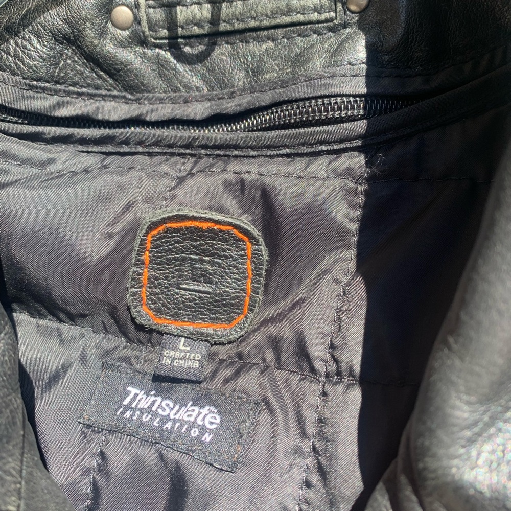 Leather Wilson Men’s Jacket - Size L - Thinsulate Insulatiom - Picture 2 of 16